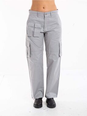 House of Sunny Easy Rider Pants in Light Gray | XS